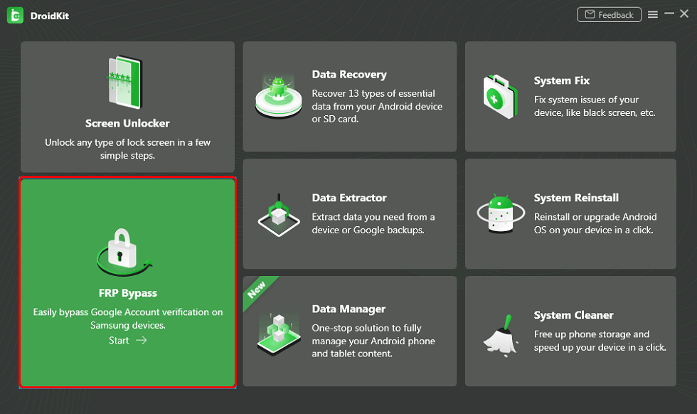 Bypass FRP Lock in DroidKit