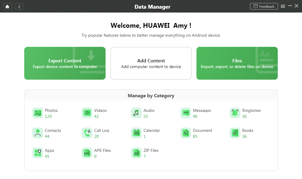 Preview and Manage Huawei Data on Your Computer