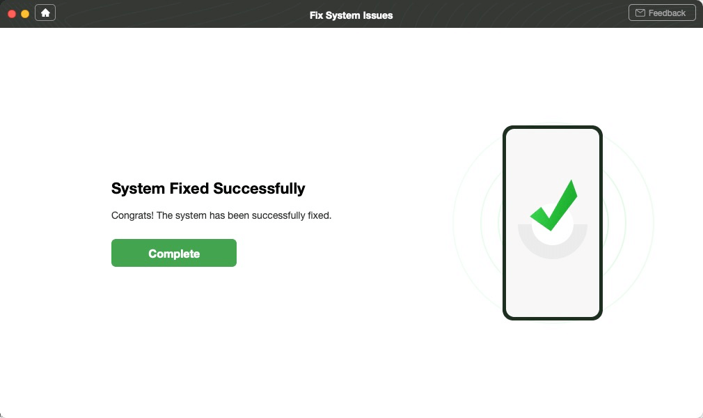 System Fixed Successfully