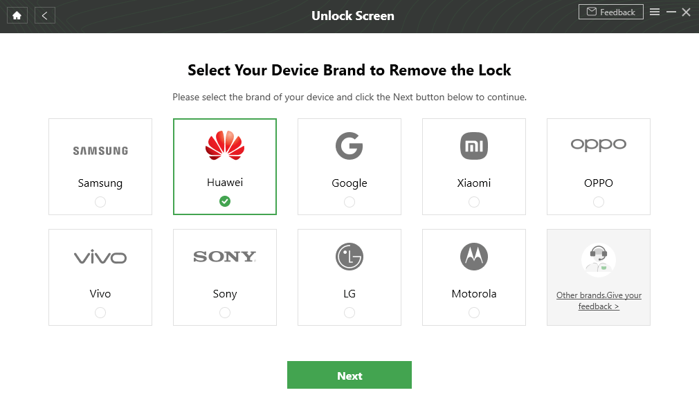 Select Huawei Brand