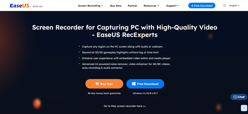 EaseUS RecExperts Official Website