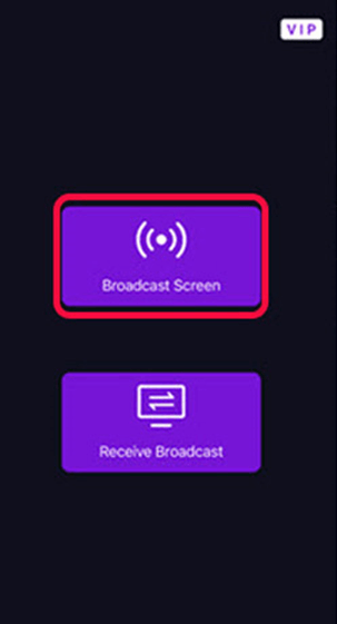 Select Broadcast Screen