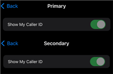 Enable Show My Caller ID