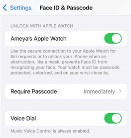 Set up Unlock with Apple Watch