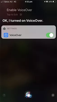 Enable Voiceover Mode to Backup Your iPhone