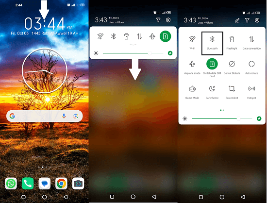  Enabling Bluetooth on Android phone