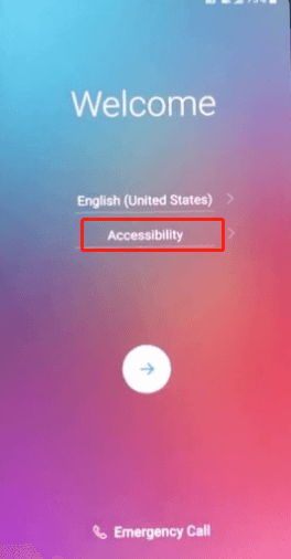Click Accessibility and Enter Accessibility Menu