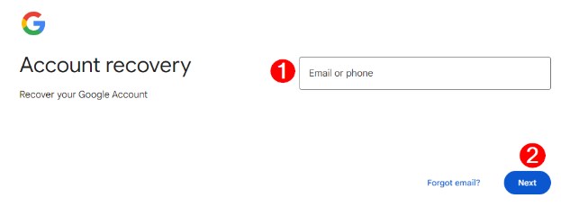 Enter Email/Phone and Click Next