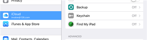 Enter iCloud and Select Keychain Option
