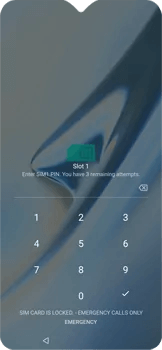Enter Pin Code on OnePlus