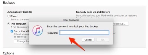 how to find the password to unlock iphone backup