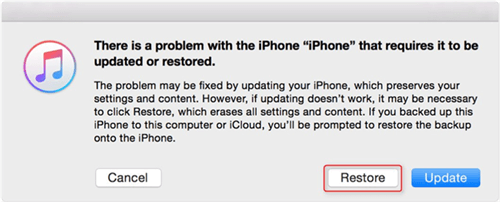 Enter the Recovery Mode and Restore the iPhone