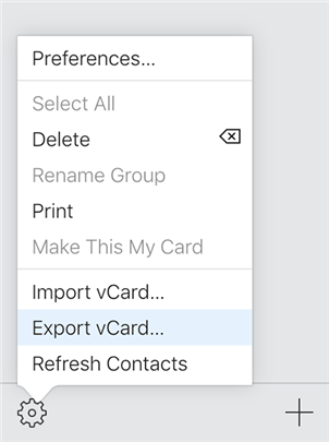 Export contacts from iCloud to computer