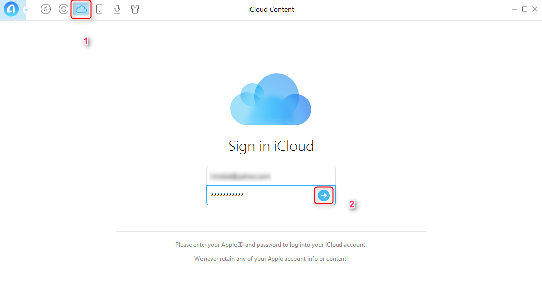 Share iCloud Calendar with Google via AnyTrans - Step 1