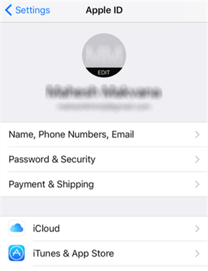 Go to Settings and Click iCloud Option