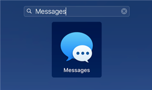 Launch the Messages on Mac