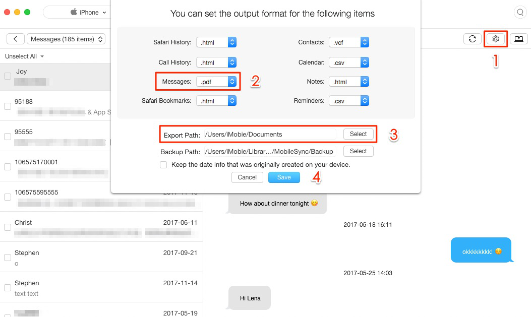 How to Convert Text Messages/iMessages from iPhone to PDF