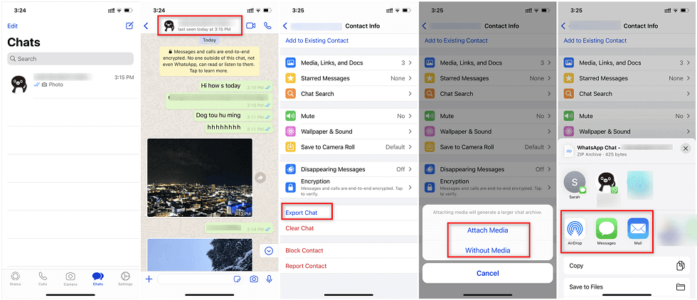How to Export WhatsApp Data Individually on iPhone