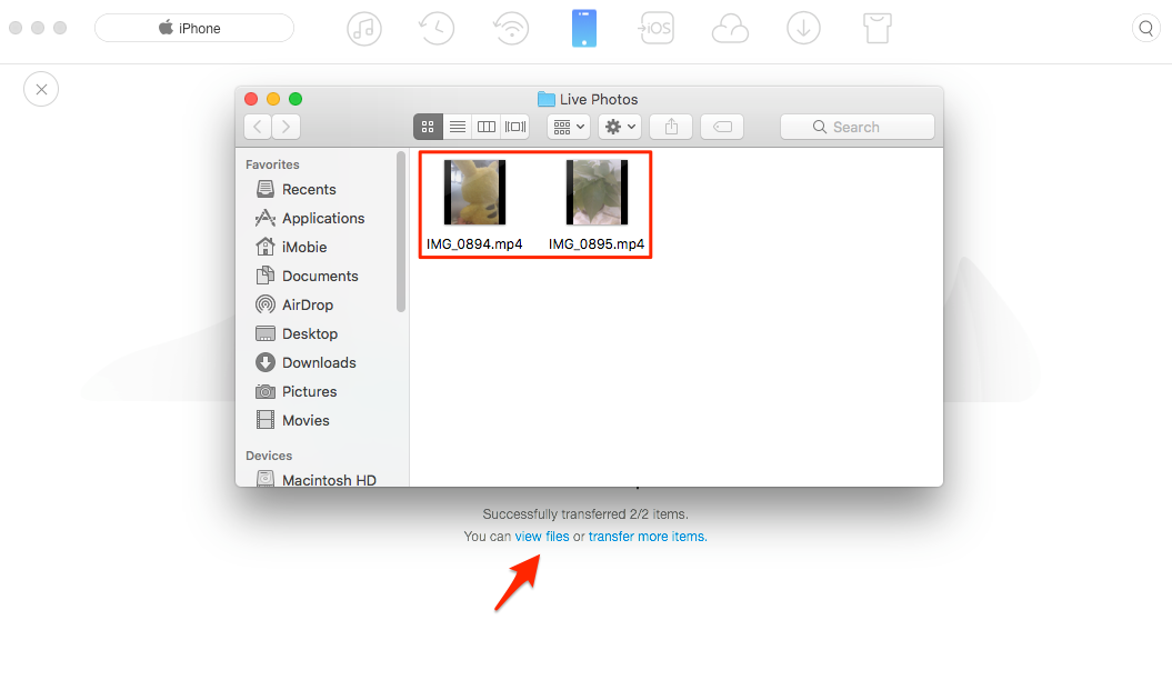 How to Convert Live Photo to MP4/M4V – Step 5