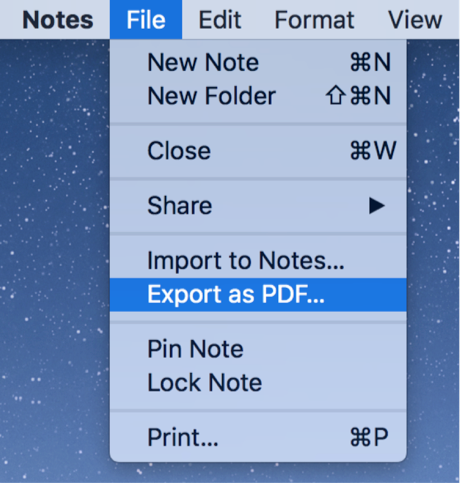 how to download a note on mac