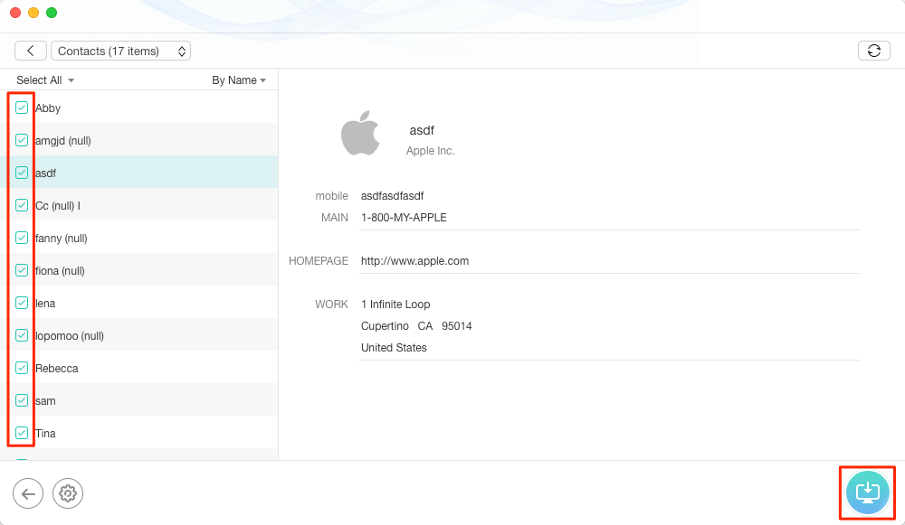 How to Extract Contacts from iCloud Backup – Step 3