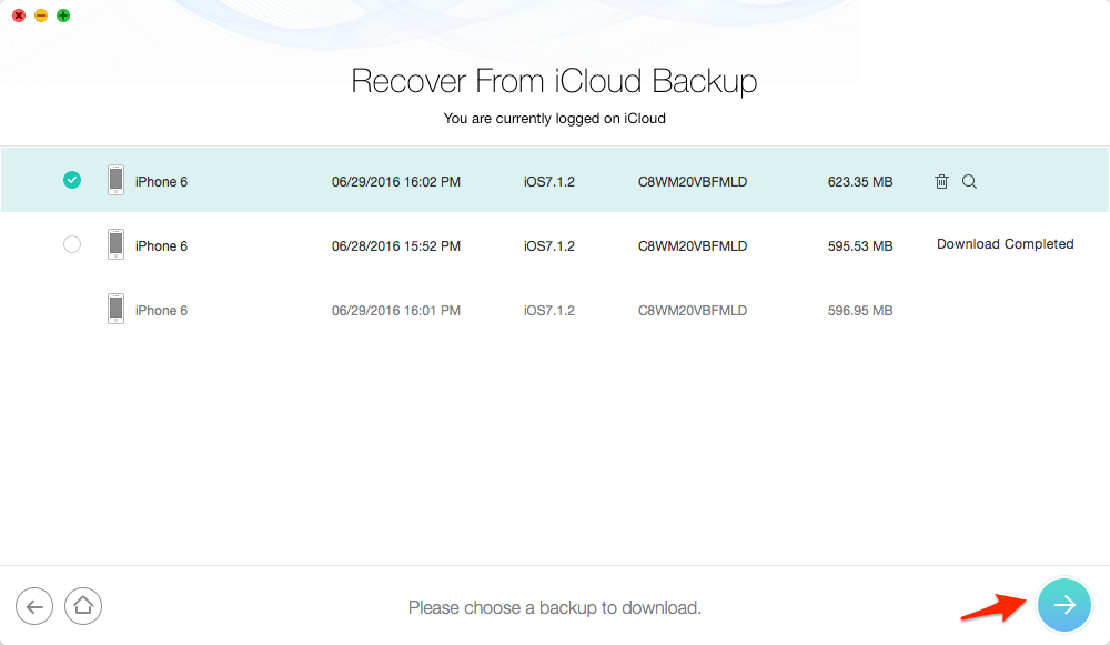 Extract Photos from iCloud Backup with PhoneRescue