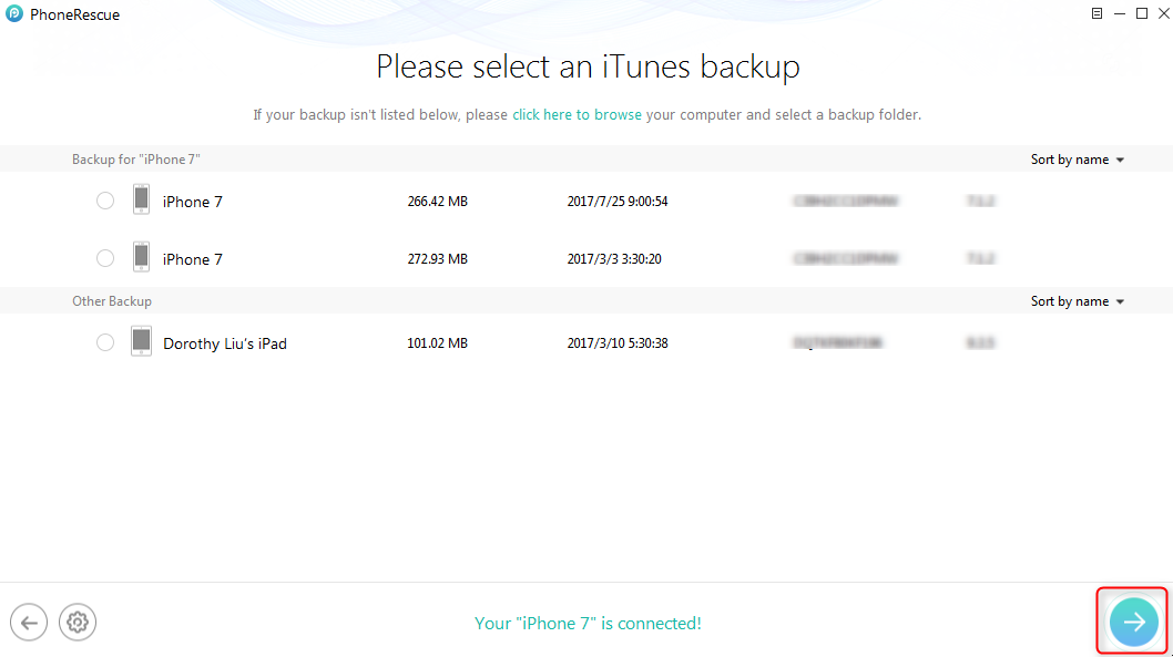 How to View iCloud Backup Data - Step 2