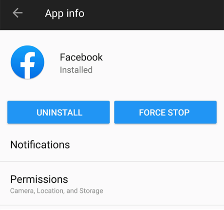 Fix Facebook Not Working on Android - Uninstall Facebook
