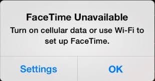 facetime not working on iphone