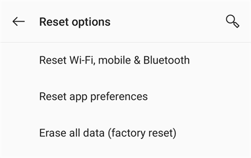 Factory Reset Android to Exit Safe Mode