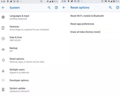 Factory Reset OPPO Phone