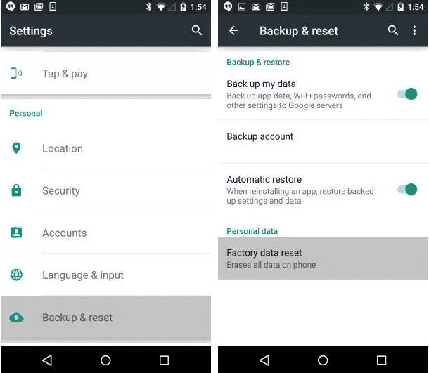 Factory Reset Samsung Phone