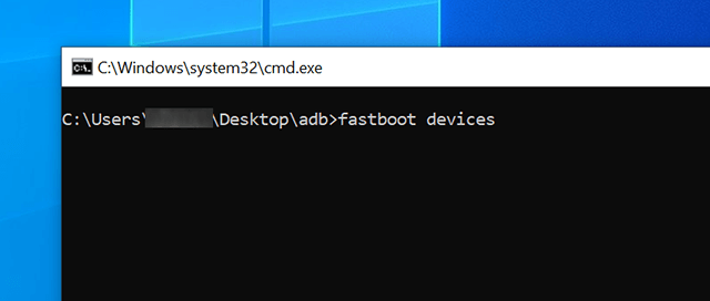 View Devices Connected in Fastboot Mode
