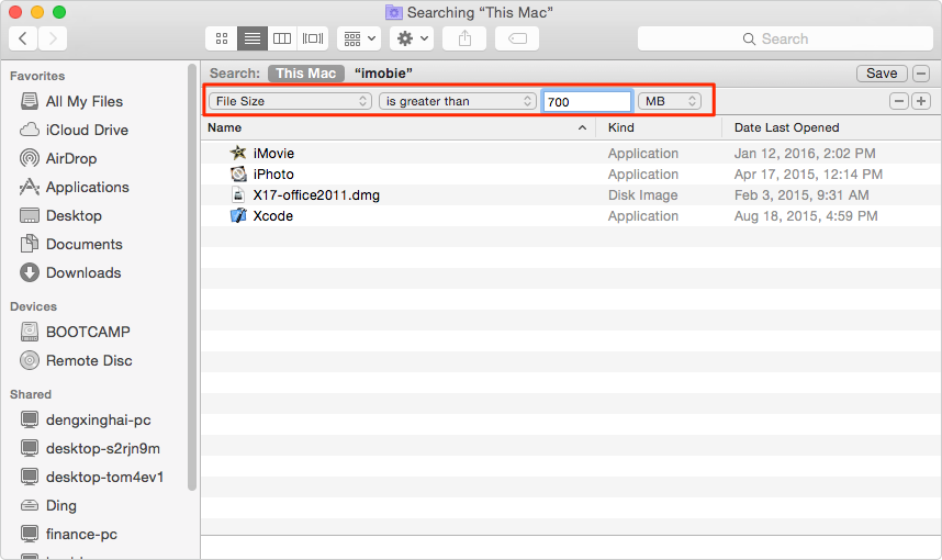 How to Find big Files on Mac