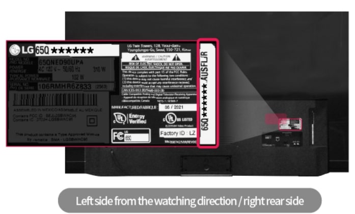 Find the Model Number