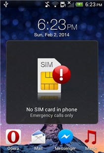 dropped my phone and now it says no sim card android