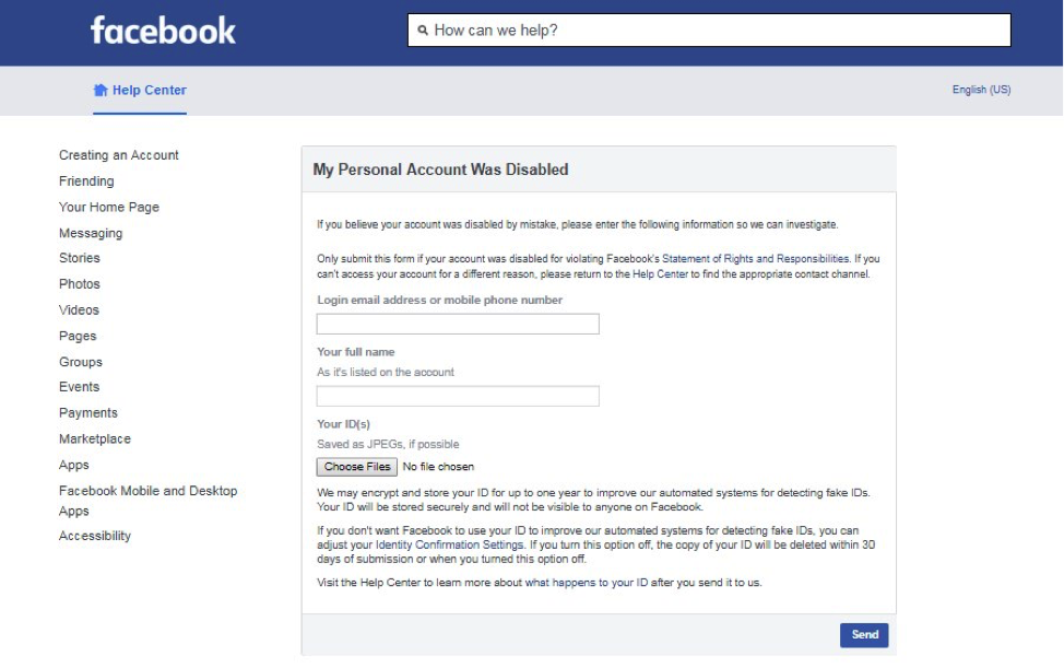 How do I contact FB support without logging into my FB account? : r/facebook