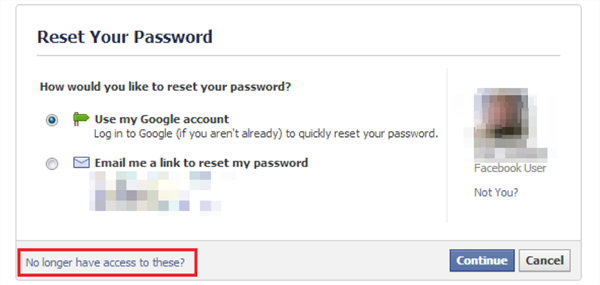 Fix Facebook Login Problems via Trusted Contacts - Step 3