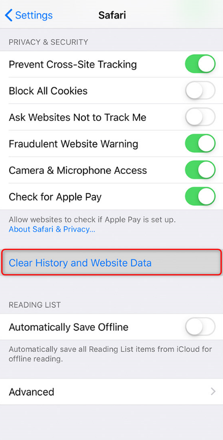 How to Fix Facebook Not Working on iPhone - Clear Website and History Data