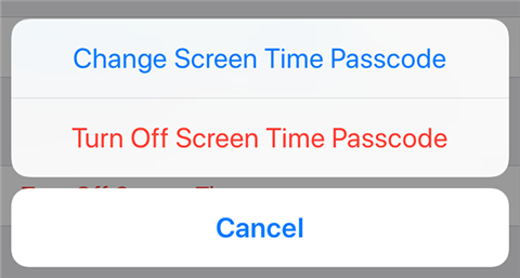 Change the Screen Time password prompt