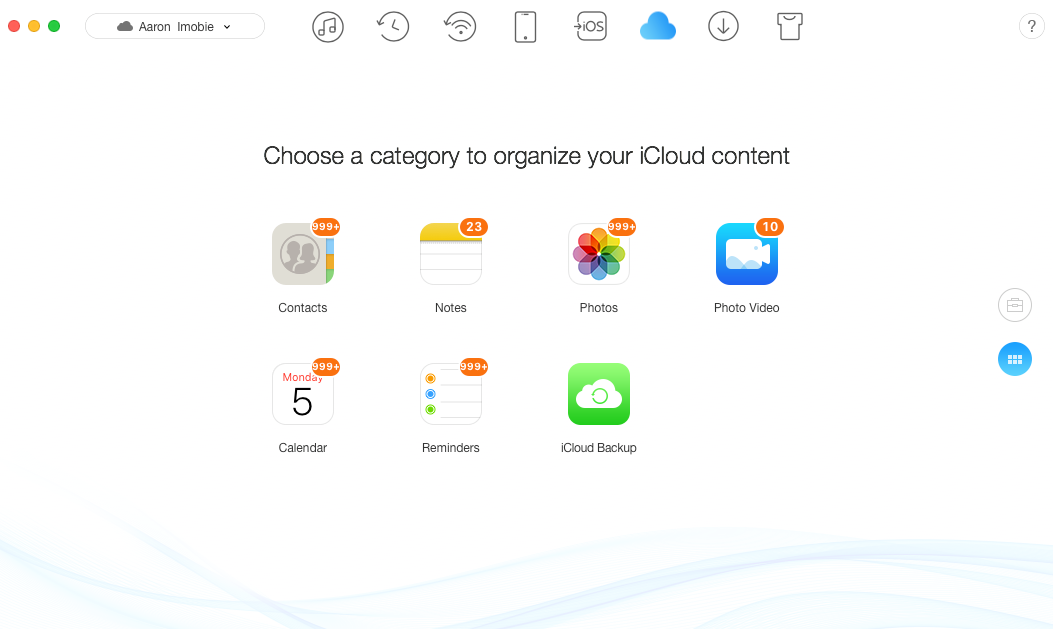 Manage iCloud Content with AnyTrans