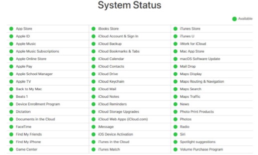 Fix iCloud Sign In Error on iPhone - Check iCloud System Status