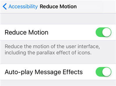 Fix iPhone Message Effects Not Working – Disable Reduce Motion