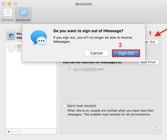 how to link imessage to mac