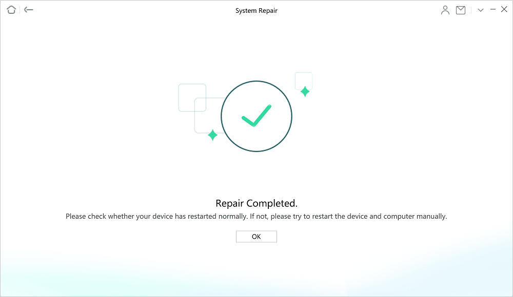System Repair Completed