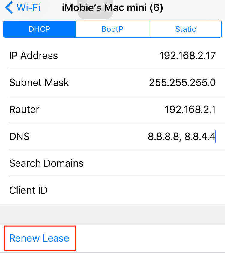 Fix iPhone iPad Keeps Losing Wi-Fi – Renew Lease