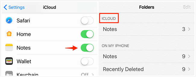 icloud notes gone