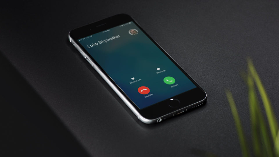 iphone call screen blank