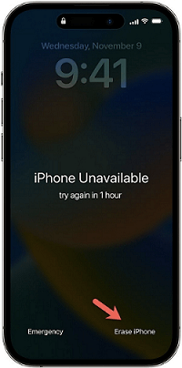 Fix iPhone Unavailable No Timer with Erase iPhone