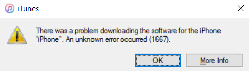 Fix iTunes Error 1667
